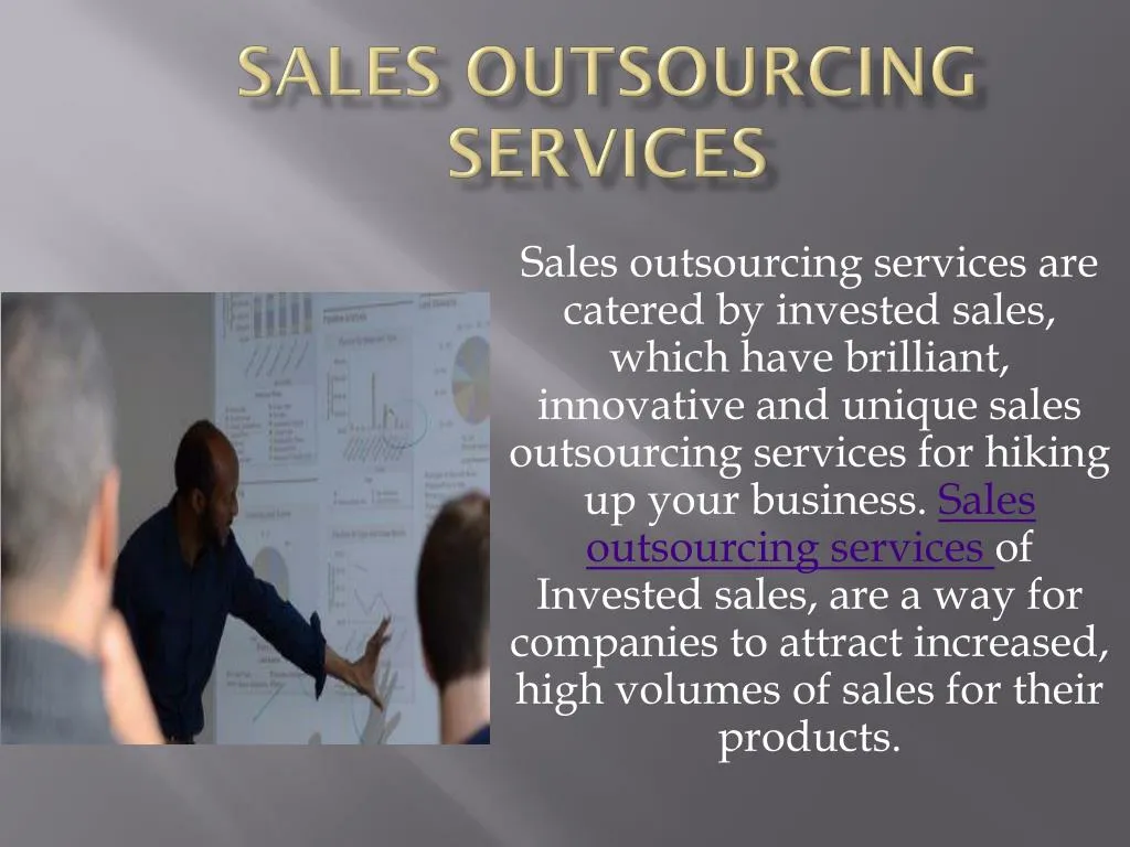 sales outsourcing services
