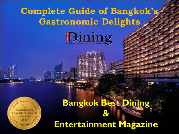 Complete Guide of Bangkok’s Gastronomic Delights