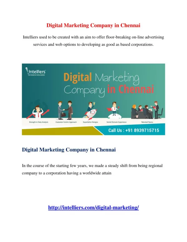 Digital Marketing Company in Chennai