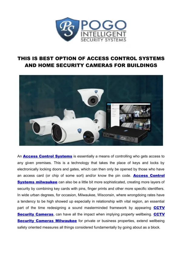 THIS IS BEST ACCESS CONTROL SYSTEMS IN MILWAUKEE FOR OUR BUILDING