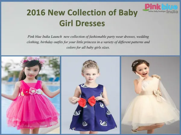2016 New Collection of Kids Partywear Clothing
