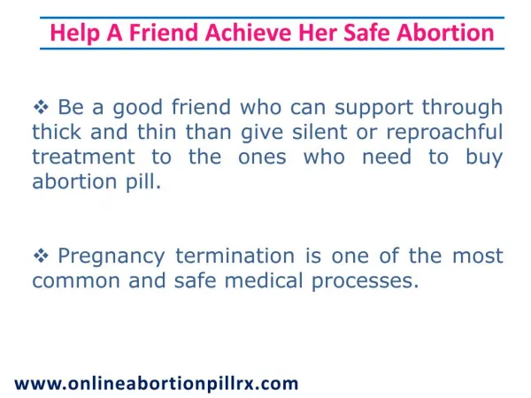 8 Ways you can Help a Friend Achieve Safe Abortion