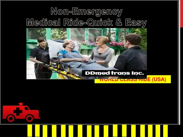 DDmed Trans non emergency medical ride quick & fast