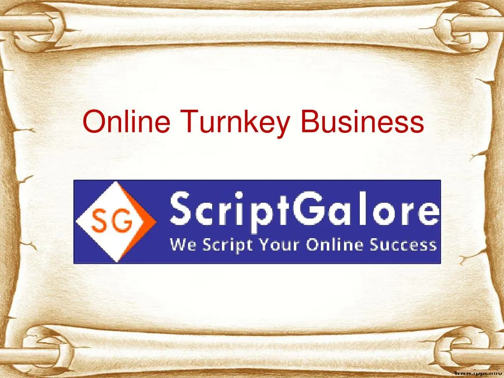 online turnkey business