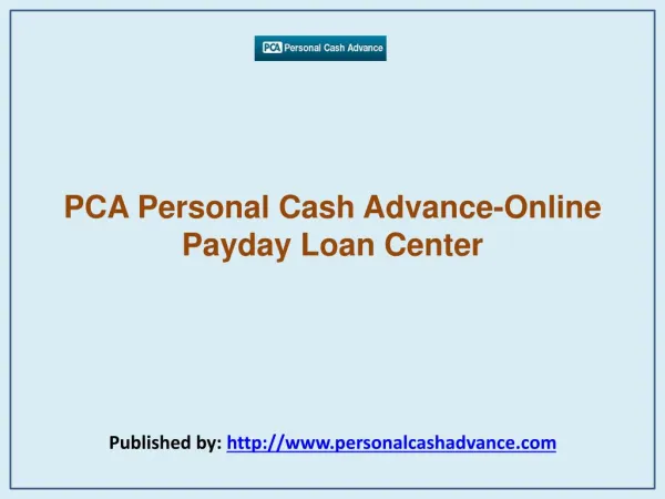 Online Payday Loan Center