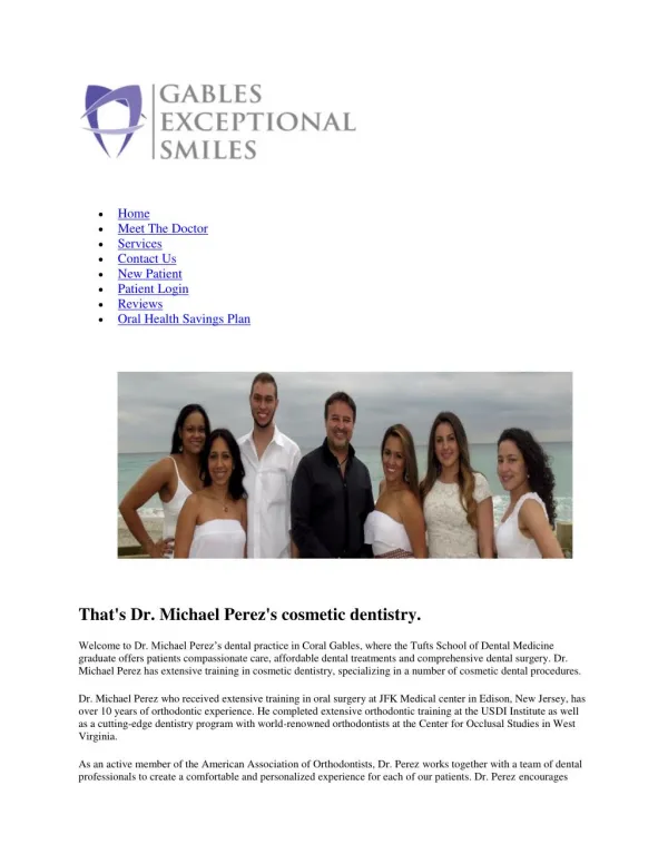 Best dentist coral gables