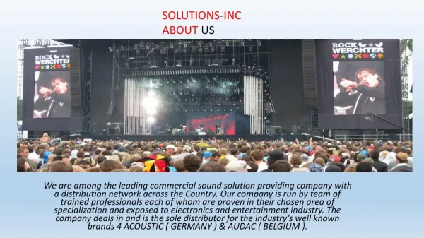 commercial sound solution
