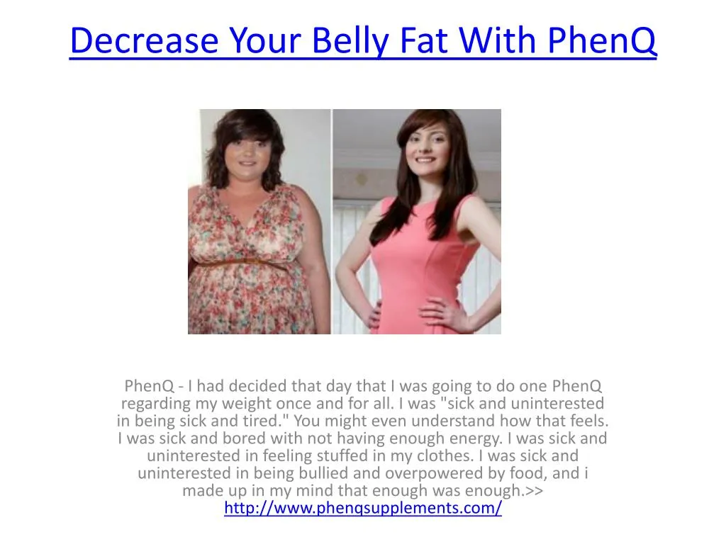 decrease your belly fat with phenq