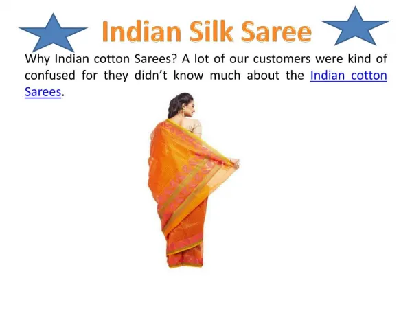 Indian Cotton Silk Sarees Online