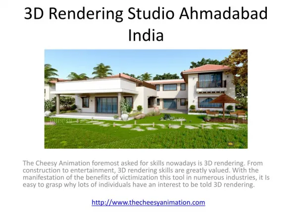 3D Rendering Studio Ahmadabad India