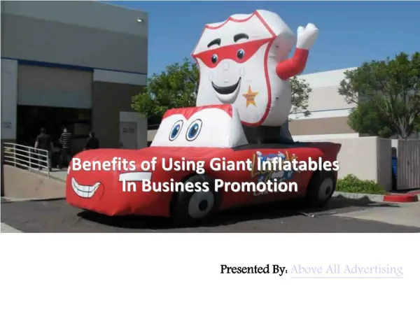 Benefits of Giant Inflatables in Business
