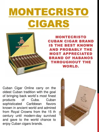 montecristo cigars - slide 1