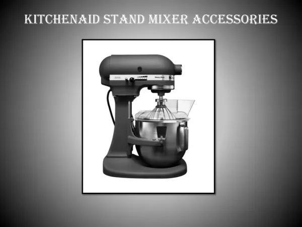 Stand mixer accessories