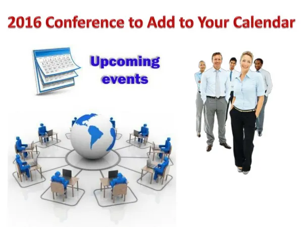 2016 Conference to Add to Your Calendar