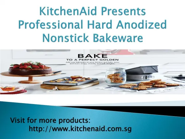 kitchenaid presents professional hard anodized nonstick bakeware