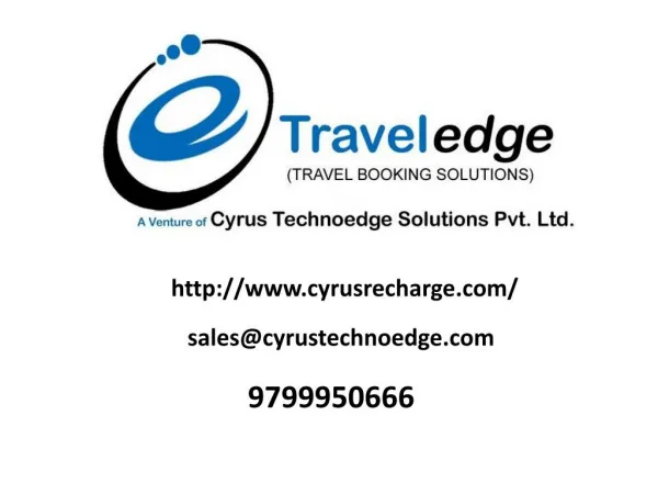 Buy Travel Software with API from Cyrus Technoedge
