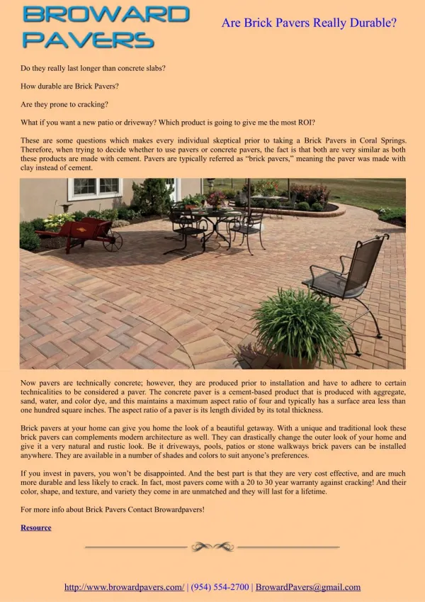 Are Brick Pavers Really Durable