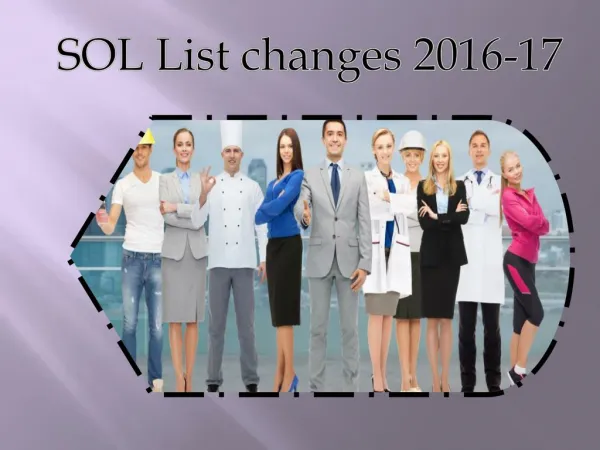 SOL List changes 2016-17