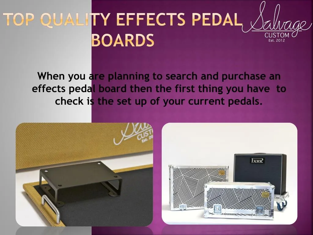 top quality effects pedal boards