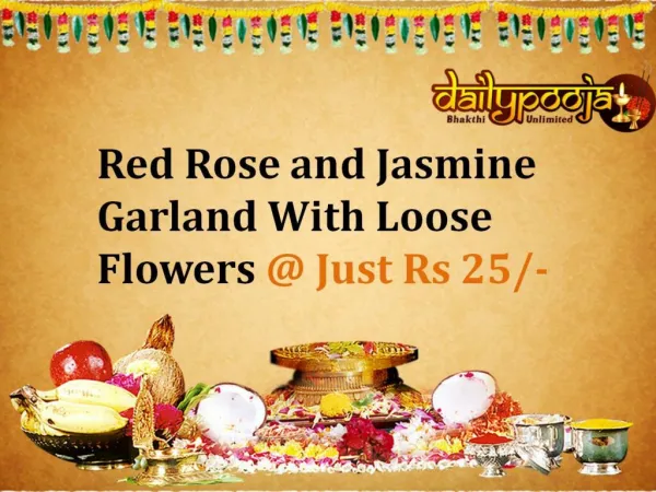 Buy Pooja Flowers Combo Online From Daily pooja @ Rs 25/- Only