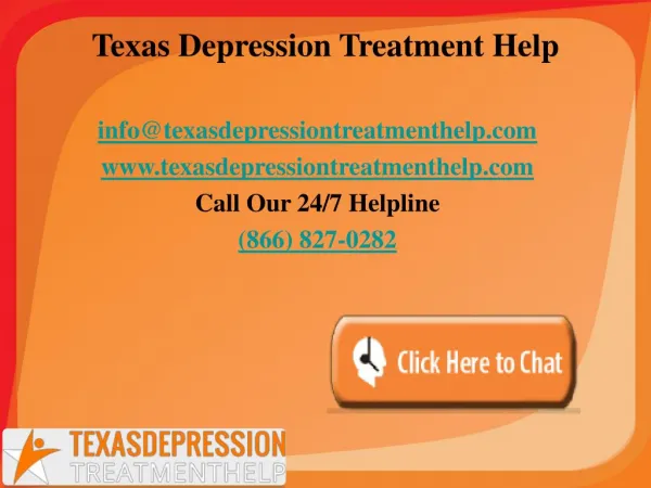 Texas Depression Treatment Helpline