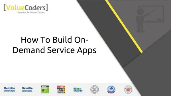 How To Build On Demand Services Apps?