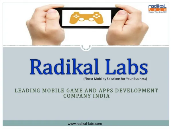 Radikal Labs - Finest Mobility Solutions for Your Business