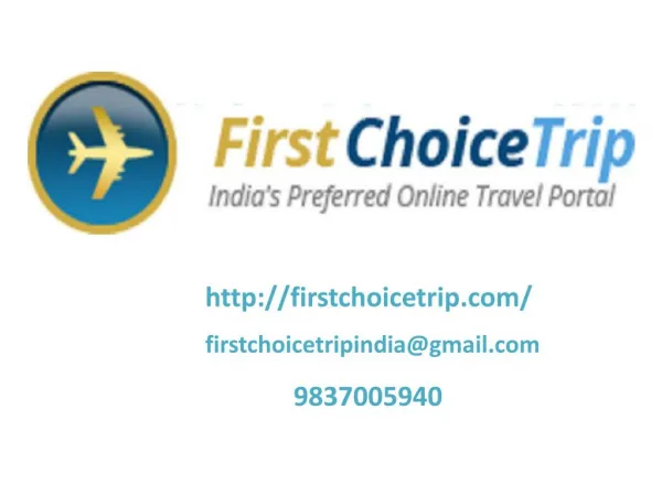 Book Your Travel Destination By FirstChoiceTrip