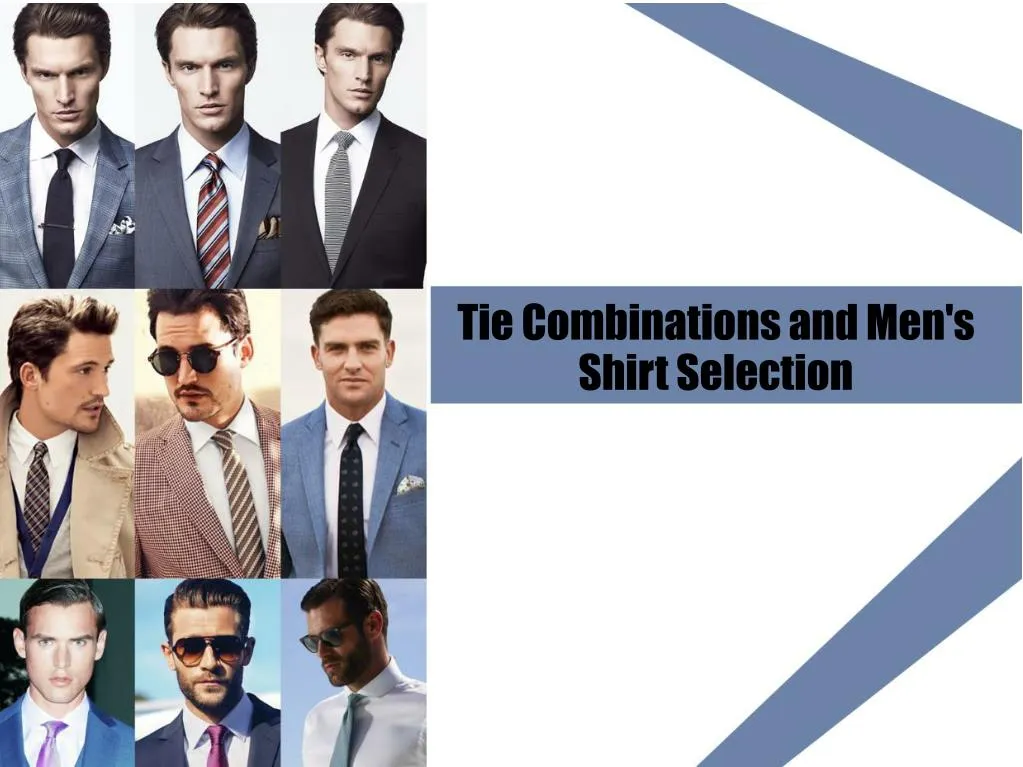 tie combinations and men s shirt selection