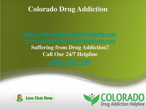 Colorado Drug Addiction