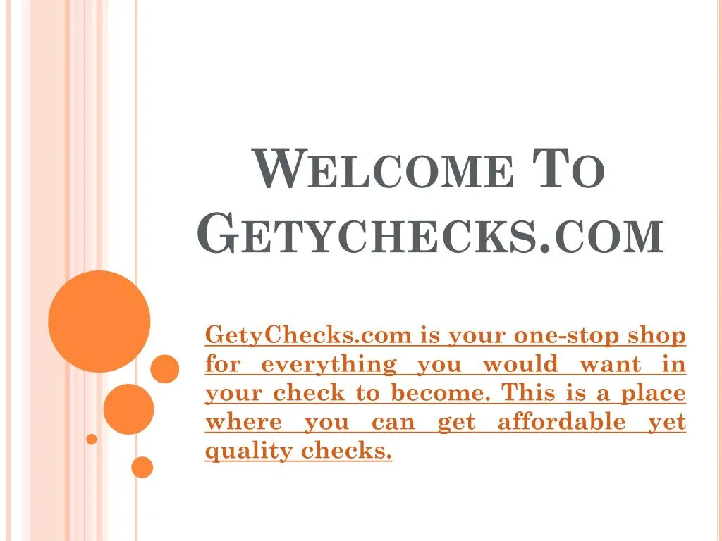 welcome to getychecks com