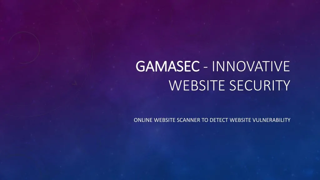 gamasec innovative website security