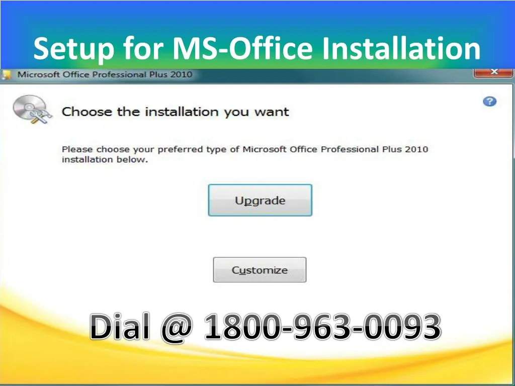 setup for ms office installation