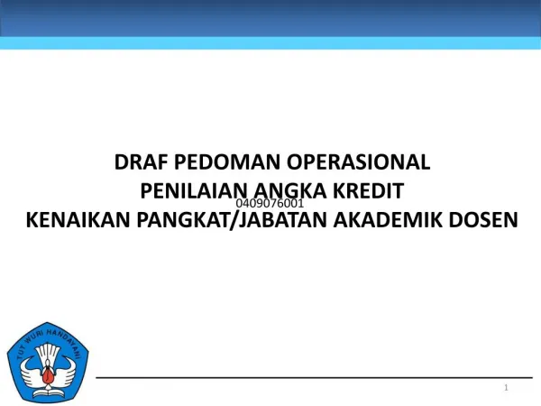 Draft Pedoman operational permendikbud