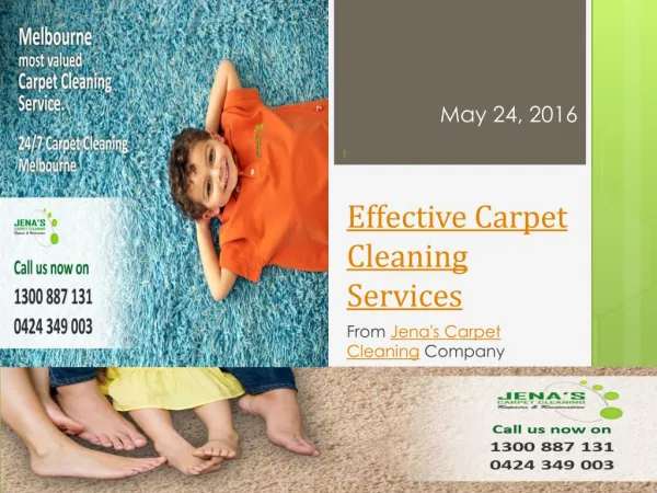 Effective Carpet Cleaning Service From Jena’s Carpet Cleaning Company