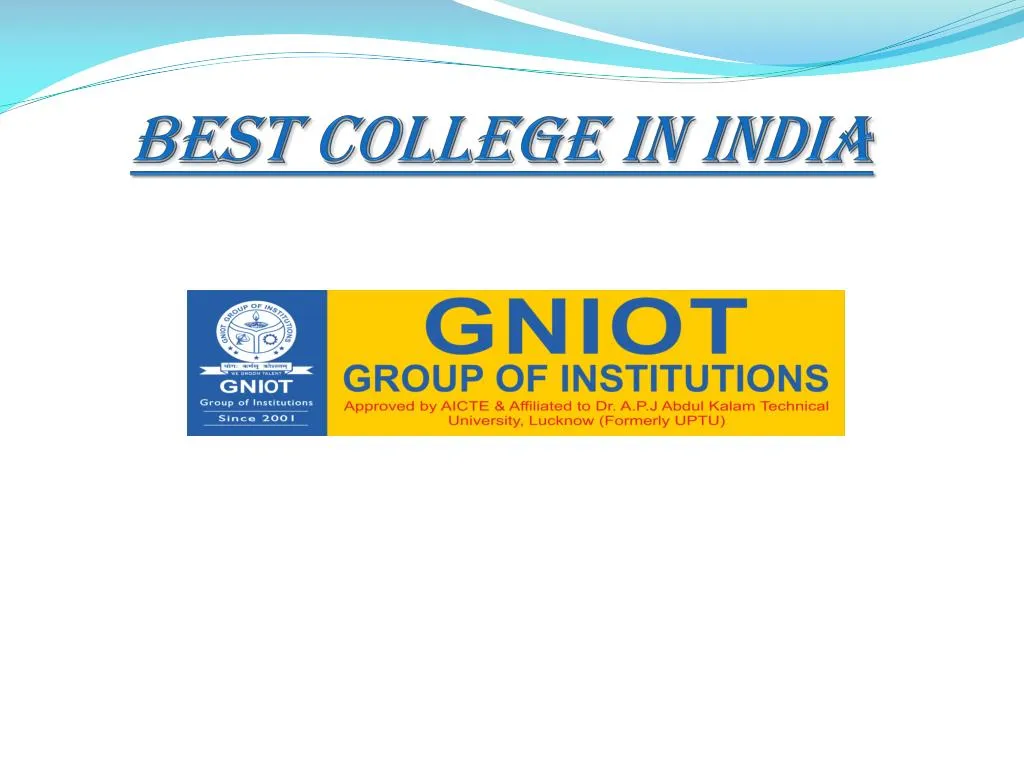 best college in india