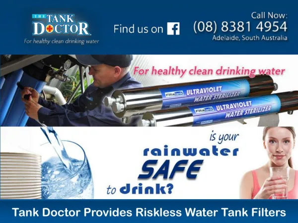 Tank Doctor Provides Riskless Water Tank Filters