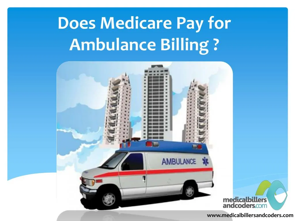 does medicare pay for ambulance billing