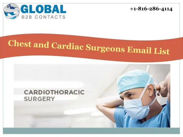Chest and cardiac surgeons Email & Mailing List