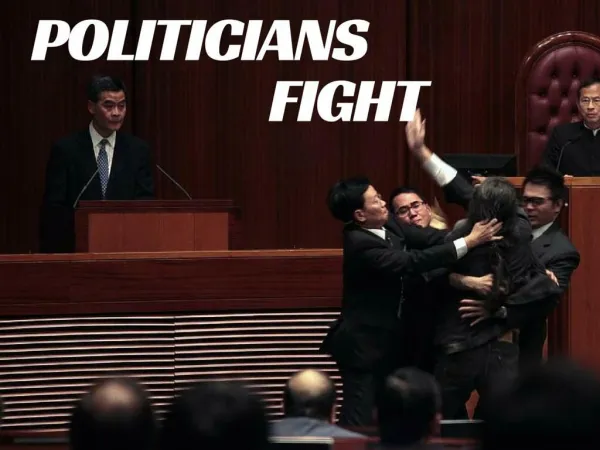 When politicians fight