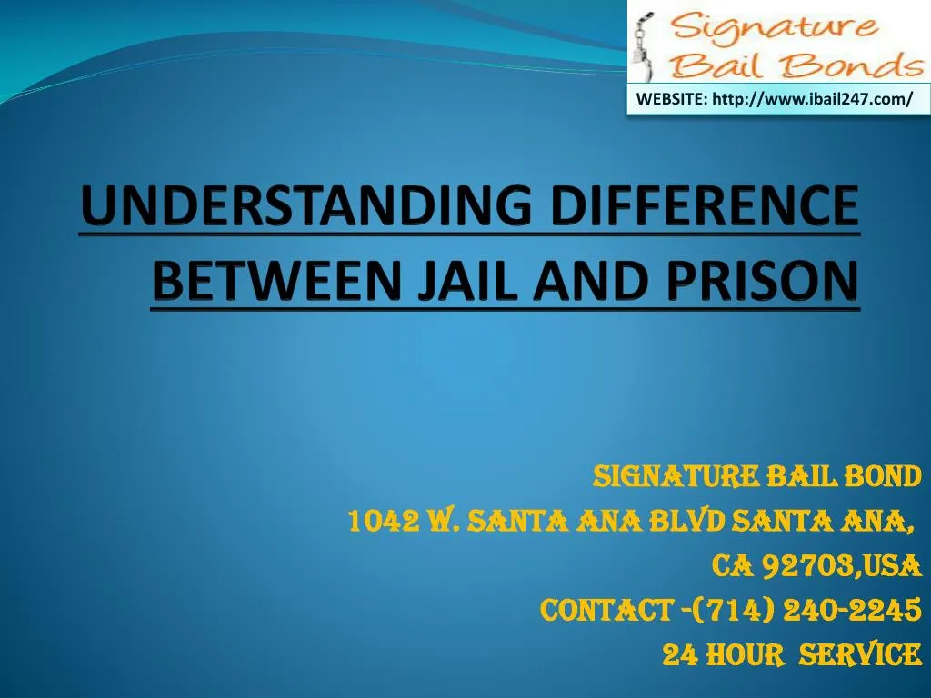 understanding difference between jail and prison