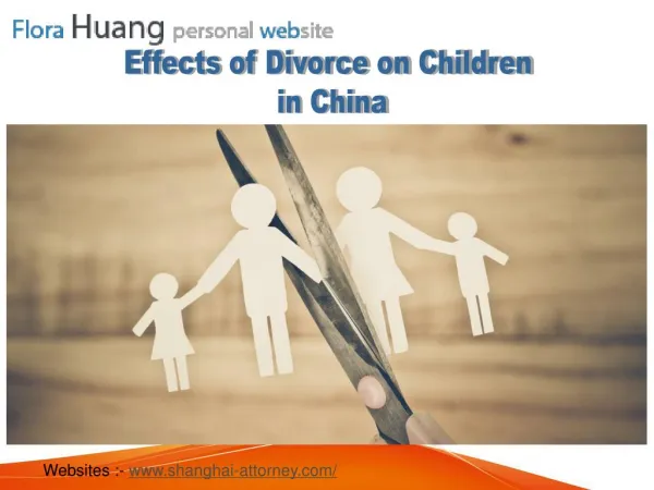 Effects of Divorce on Children in China
