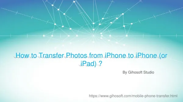 How to Transfer Photos from iPhone to iPhone (or an iPad)?
