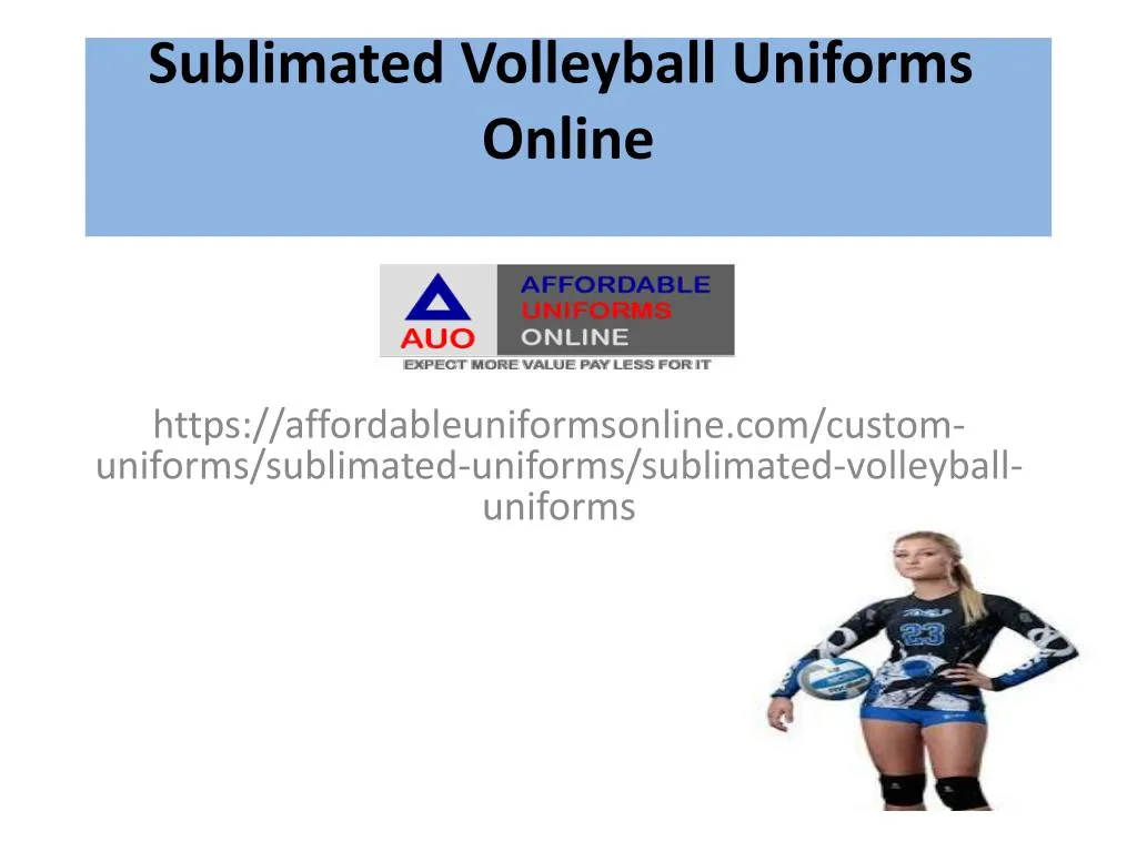 sublimated volleyball uniforms online