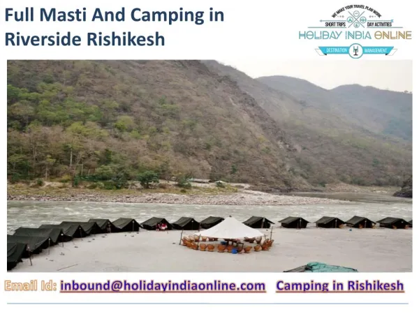 Full Masti And Camping in Riverside Rishikesh