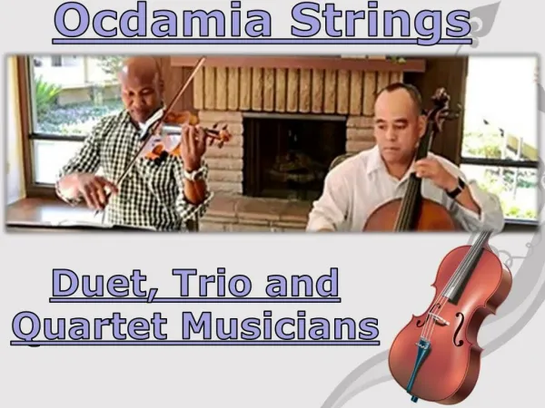 Ocdamia Strings - Duet, Trio and Quartet Musicians