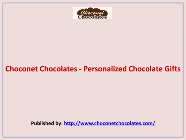 Choconet Chocolates