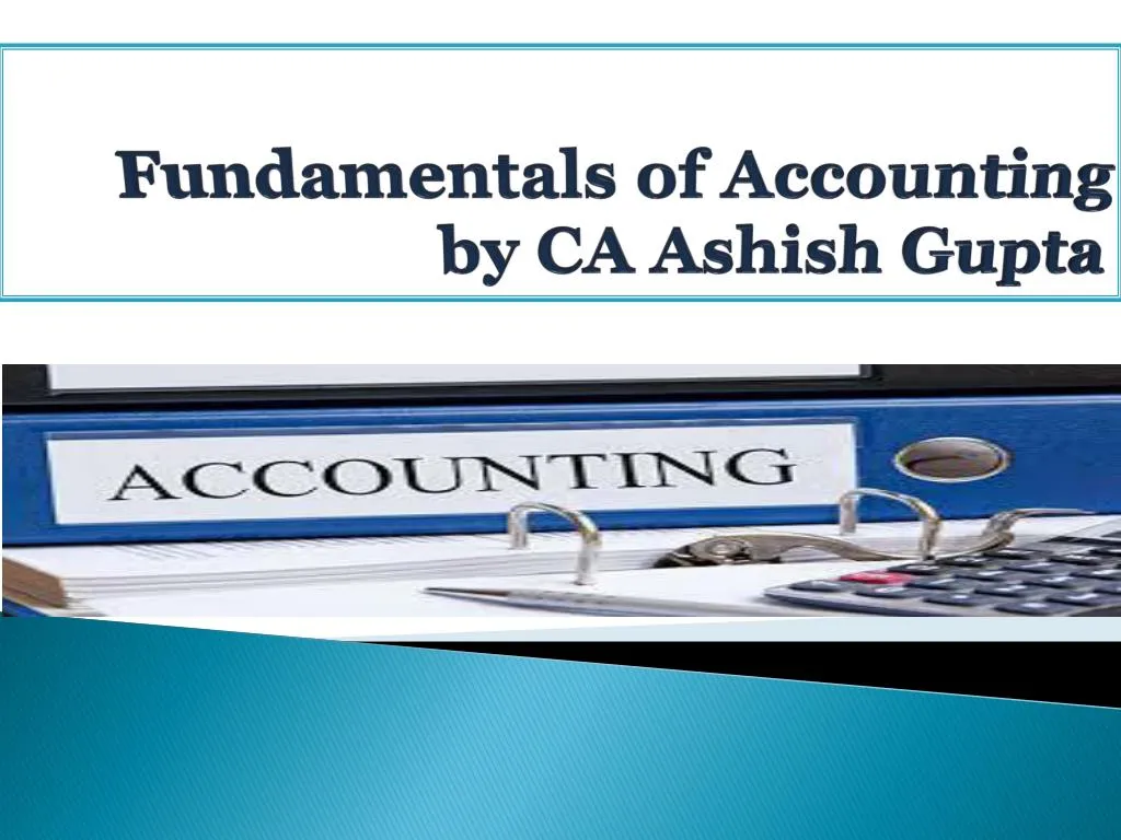 fundamentals of accounting by ca ashish gupta