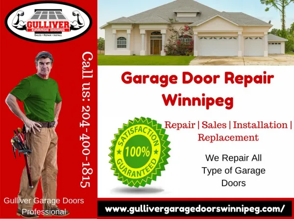 Garage Door Repair & Installation Services Winnipeg