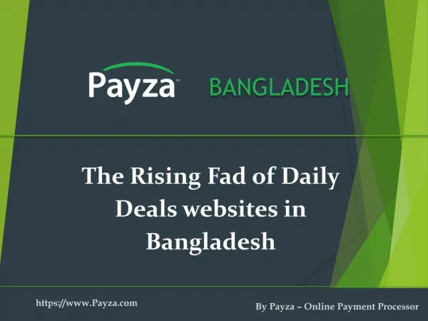 Daily Deals & Discounts Websites Facilitates Online Business In Bangladesh